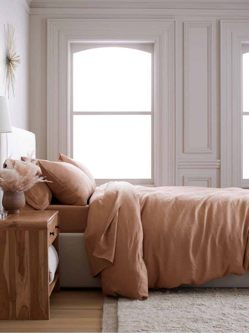 Quince European Linen Duvet Cover Desert Sunset Full/Queen NWOT